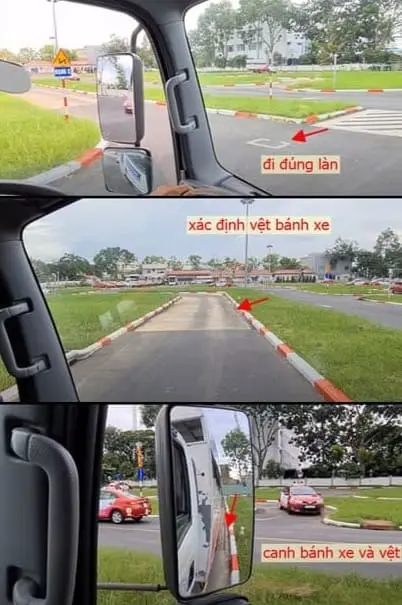 Hướng dẫn bài thi qua vệt bánh xe Hướng dẫn bài thi qua vệt bánh xe